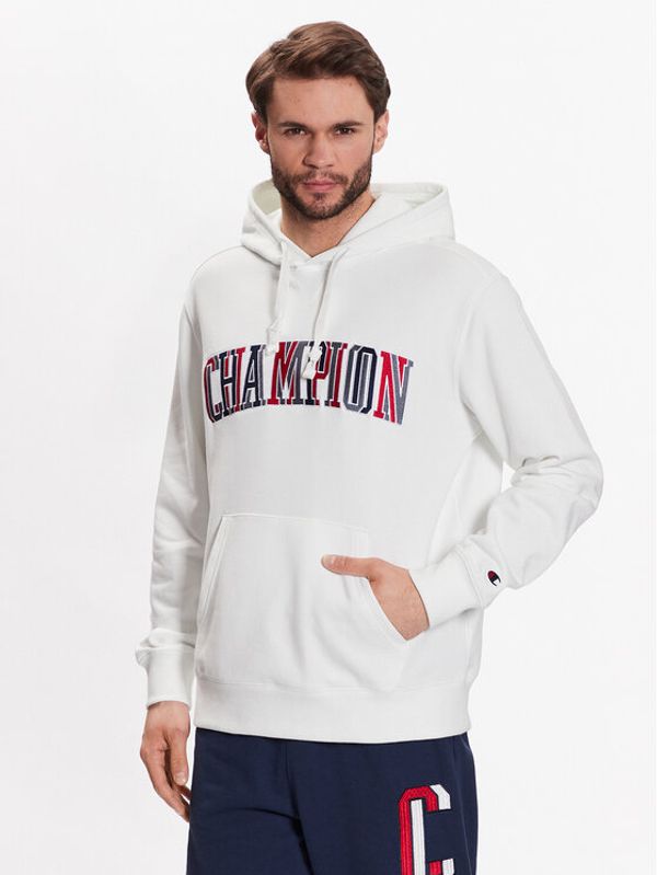 Champion Champion Суитшърт Bookstore 218508 Бял Regular Fit