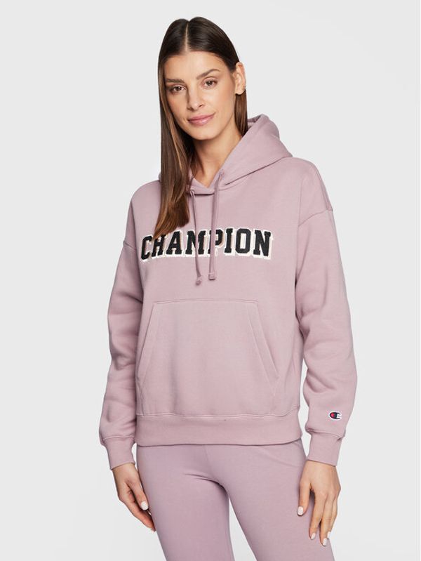 Champion Champion Суитшърт Bookstore Logo 115370 Розов Regular Fit