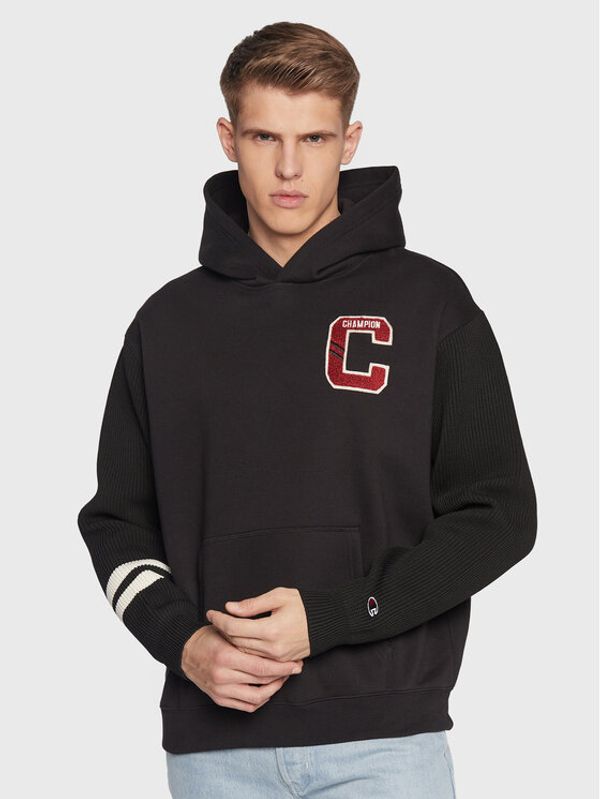 Champion Champion Суитшърт Bookstore Logo 217884 Черен Custom Fit