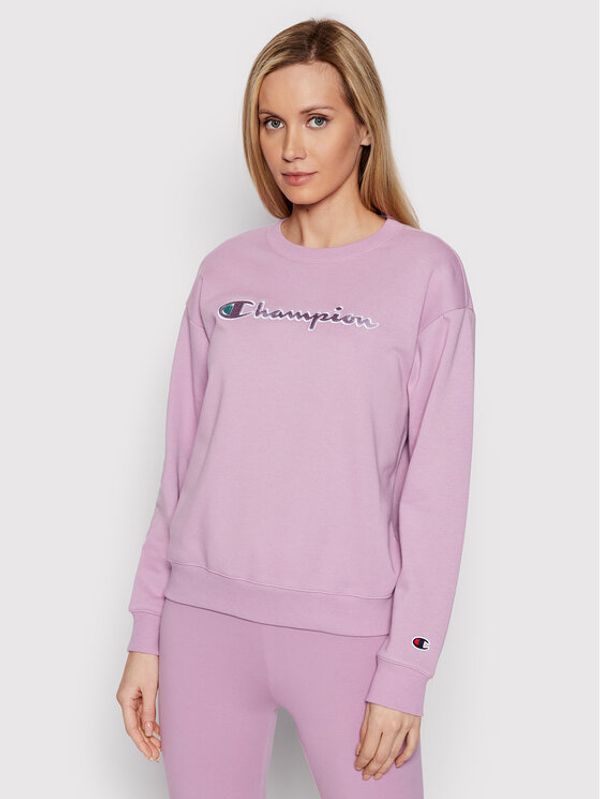 Champion Champion Суитшърт Crewneck 114922 Розов Regular Fit