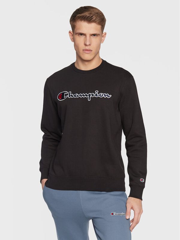 Champion Champion Суитшърт Embroided Script Logo 217859 Черен Comfort Fit