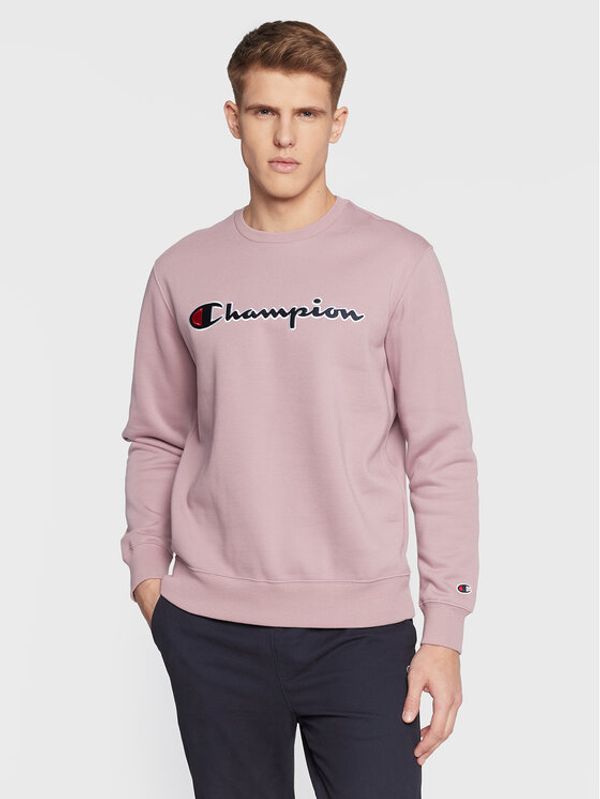 Champion Champion Суитшърт Embroided Script Logo 217859 Виолетов Comfort Fit