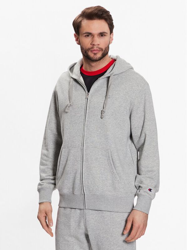 Champion Champion Суитшърт Embroidered 218493 Сив Relaxed Fit