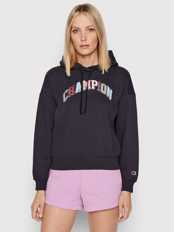 Champion Champion Суитшърт Embroidered Bookstore Logo 114962 Тъмносин Custom Fit