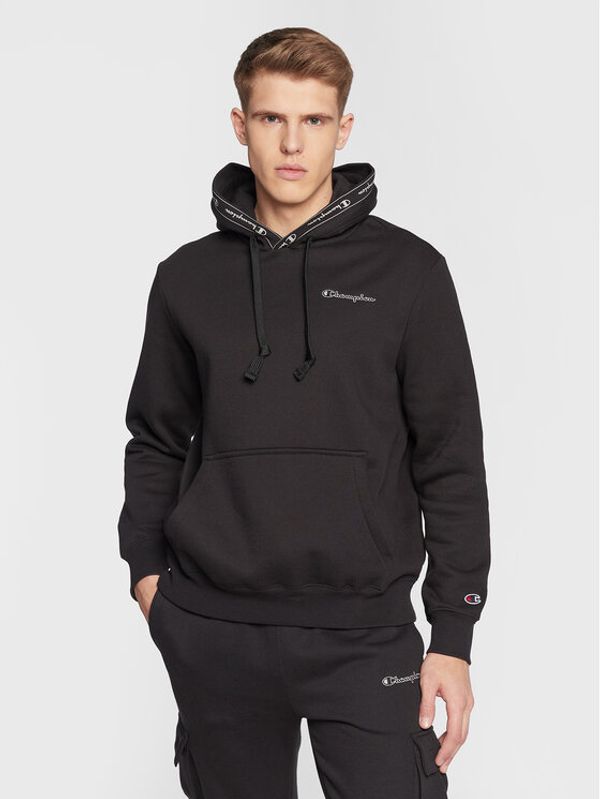 Champion Champion Суитшърт Embroidered Small Logo 217869 Черен Regular Fit