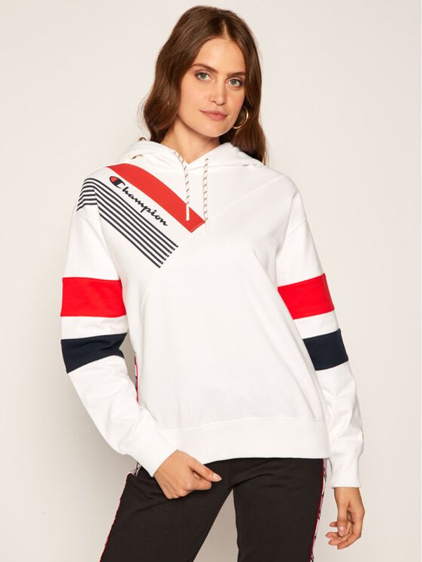 Champion Champion Суитшърт Graphic 112758 Бял Custom Fit