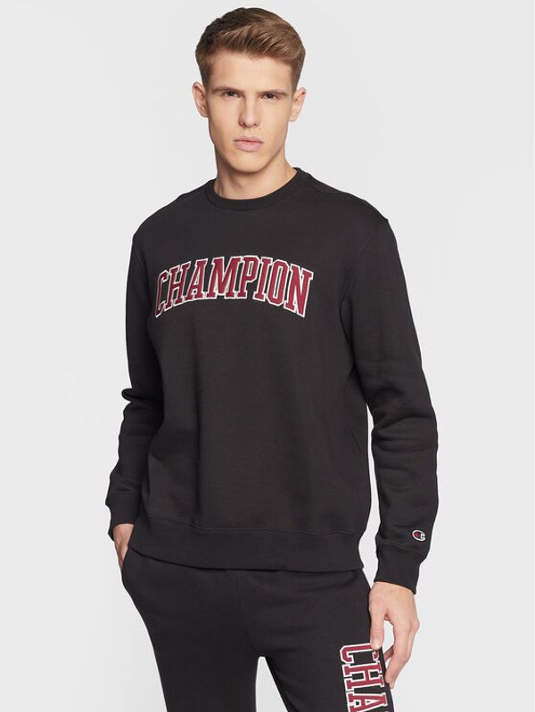Champion Champion Суитшърт Heavy Fleece Bookstore Logo 217877 Черен Regular Fit