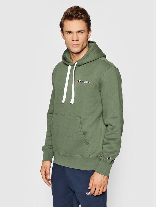 Champion Champion Суитшърт Left Chest 216475 Зелен Custom Fit