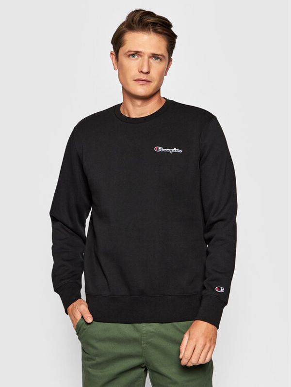 Champion Champion Суитшърт Logo 216476 Черен Comfort Fit