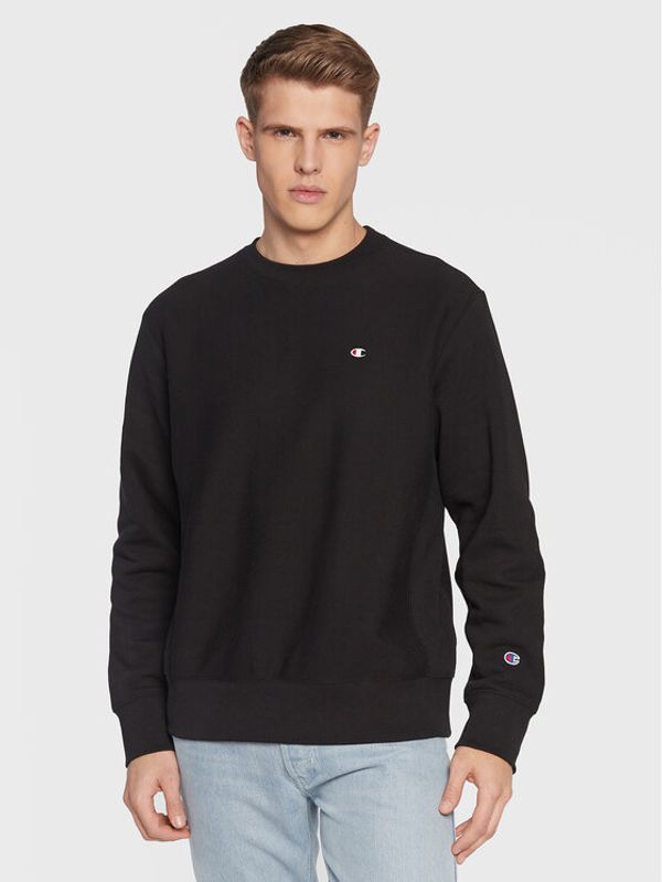 Champion Champion Суитшърт Logo 217977 Черен Regular Fit