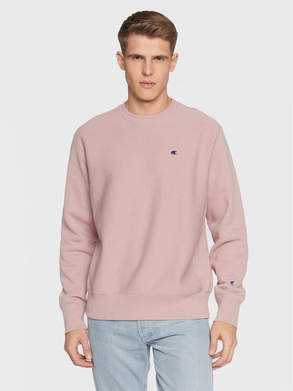Champion Champion Суитшърт Logo 217977 Розов Regular Fit