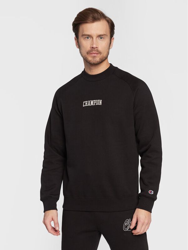 Champion Champion Суитшърт Logo Script 217879 Черен Regular Fit