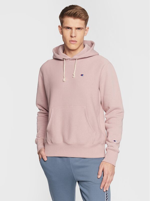Champion Champion Суитшърт Reverse Weave Fleece 217976 Розов Regular Fit