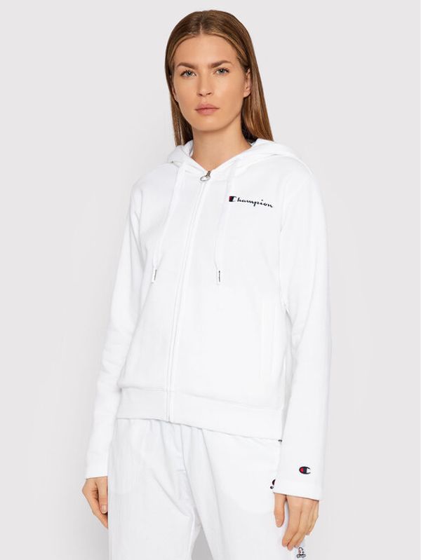 Champion Champion Суитшърт Script Logo 114464 Бял Regular Fit