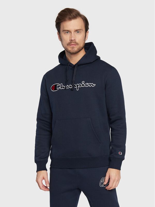 Champion Champion Суитшърт Script Logo Embroidery 217858 Тъмносин Comfort Fit