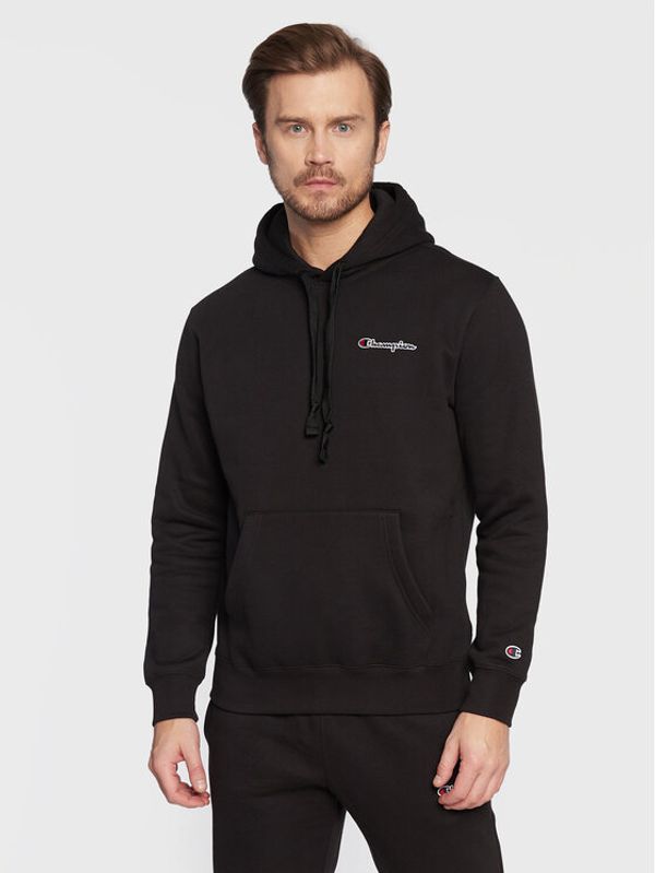 Champion Champion Суитшърт Small Script Logo 217862 Черен Comfort Fit