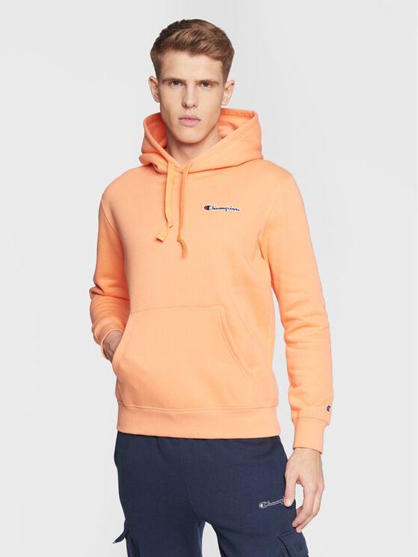 Champion Champion Суитшърт Small Script Logo 217862 Оранжев Comfort Fit