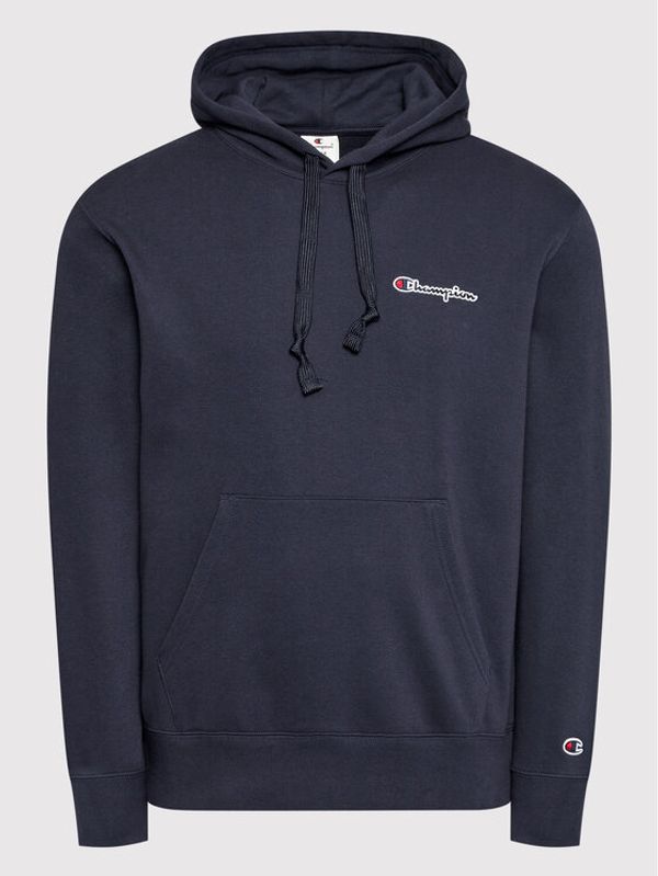 Champion Champion Суитшърт Small Script Logo Heavy 217064 Тъмносин Comfort Fit