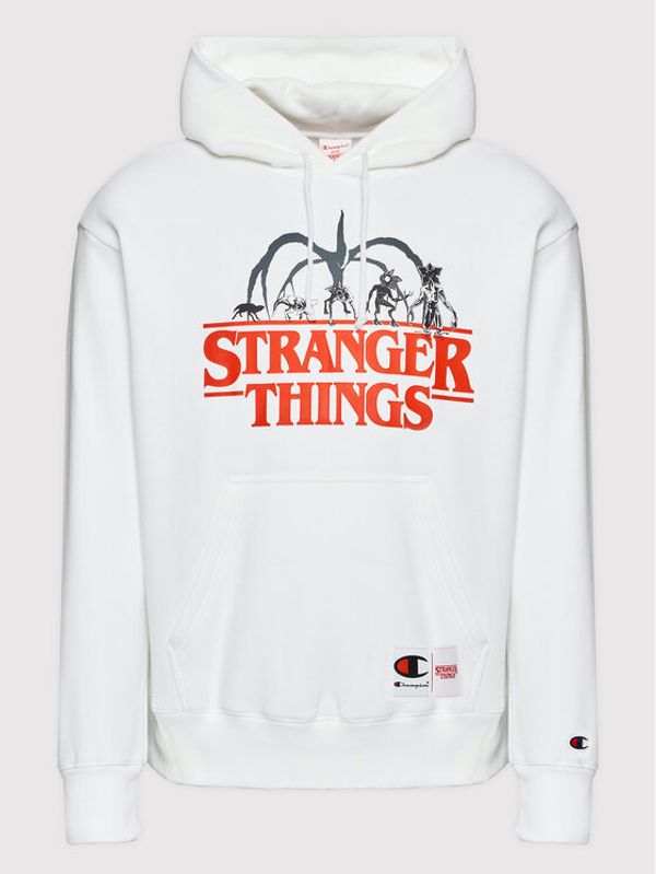 Champion Champion Суитшърт STRANGER THINGS Unisex 217780 Бял American Fit