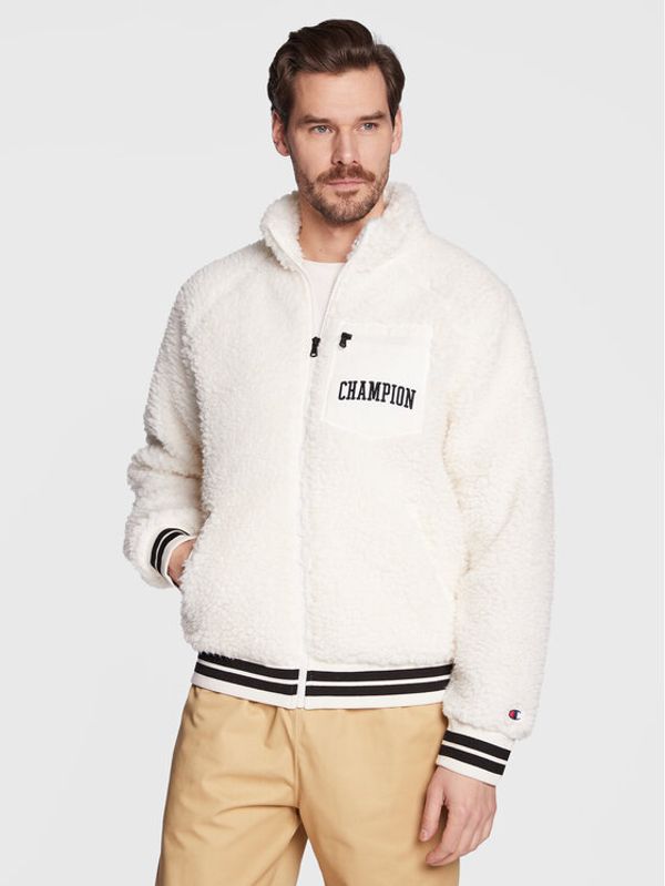 Champion Champion Суитшърт Teddy Fleece 218096 Бял Regular Fit