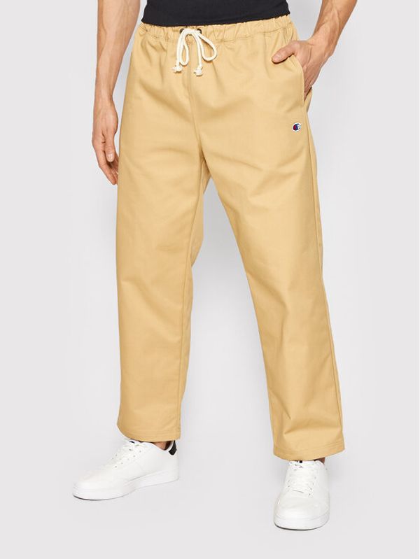 Champion Champion Текстилни панталони Woven 216544 Кафяв Regular Fit