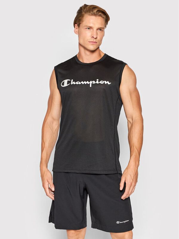 Champion Champion Тениска от техническо трико 217091 Черен Athletic Fit