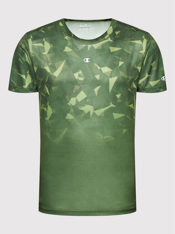 Champion Champion Тениска от техническо трико 217093 Зелен Athletic Fit