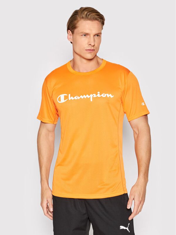 Champion Champion Тениска от техническо трико Big Reflctive 217090 Оранжев Athletic Fit