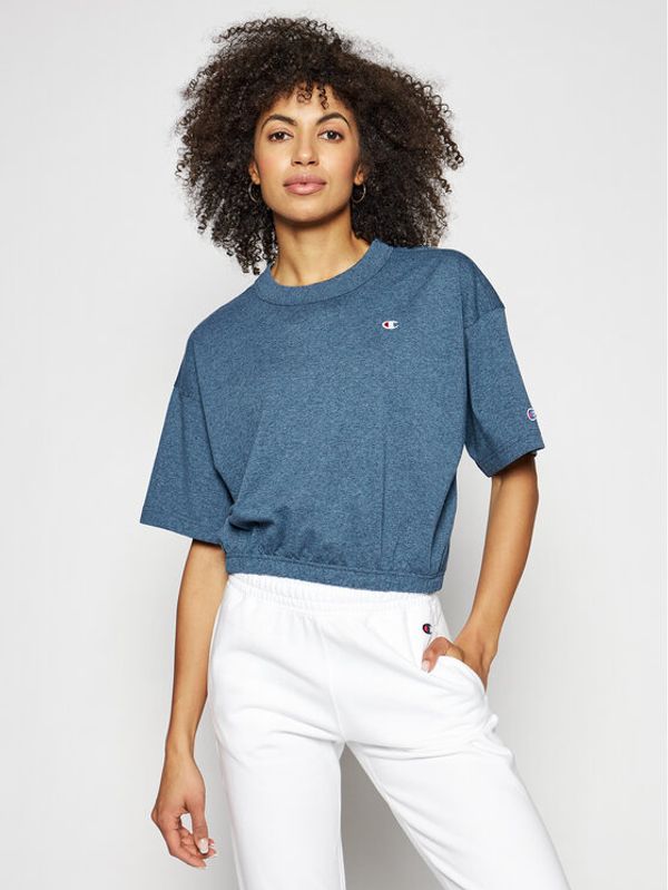 Champion Champion Тишърт 112727 Син Custom Fit