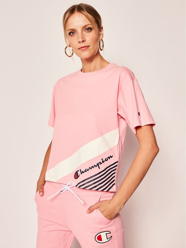 Champion Champion Тишърт 112765 Розов Regular Fit