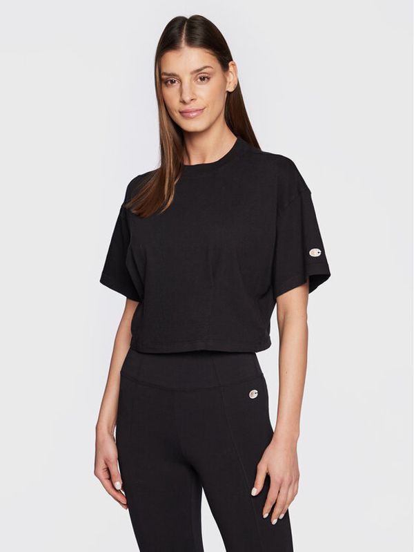 Champion Champion Тишърт 115650 Черен Boxy Fit