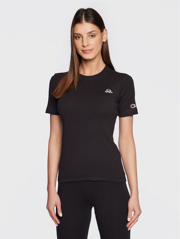 Champion Champion Тишърт 115932 Черен Slim Fit