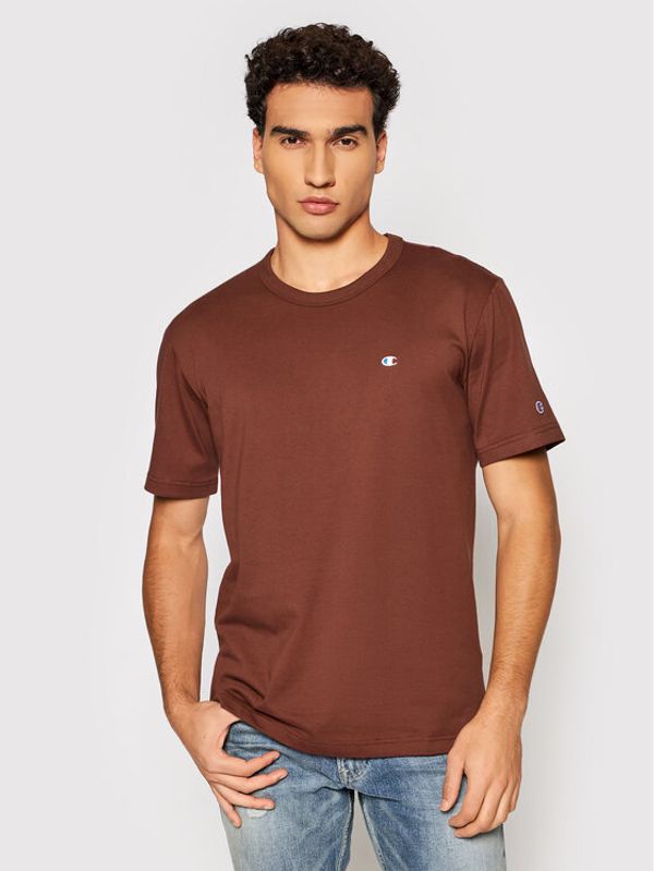 Champion Champion Тишърт 216545 Кафяв Regular Fit