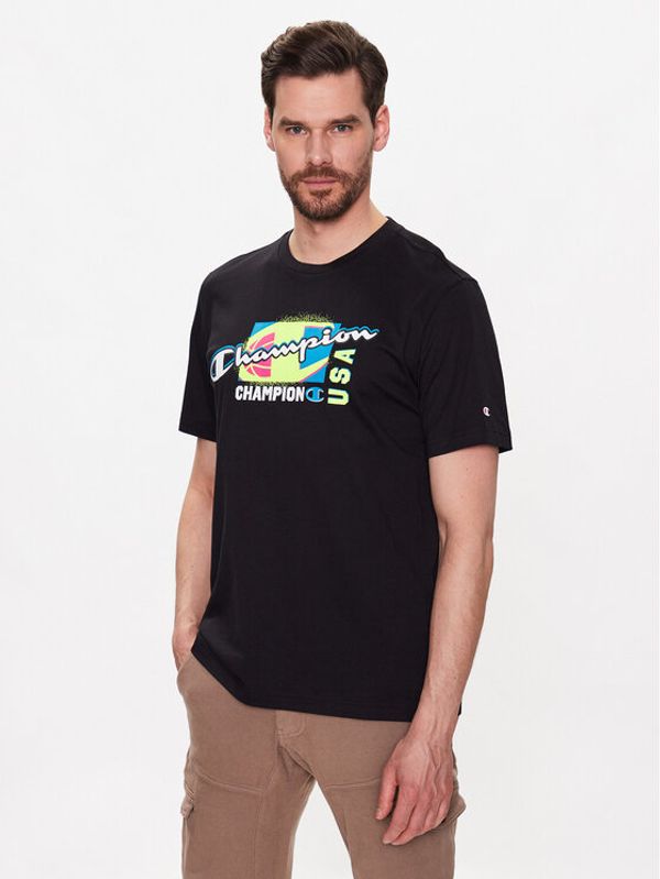 Champion Champion Тишърт 218483 Черен Comfort Fit