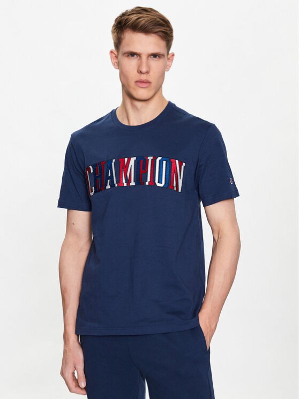 Champion Champion Тишърт 218512 Тъмносин Regular Fit