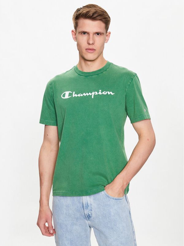 Champion Champion Тишърт 218604 Зелен Regular Fit