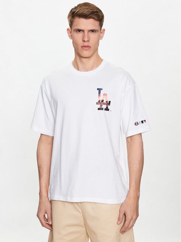 Champion Champion Тишърт 218923 Бял Relaxed Fit