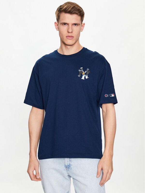 Champion Champion Тишърт 218923 Тъмносин Relaxed Fit