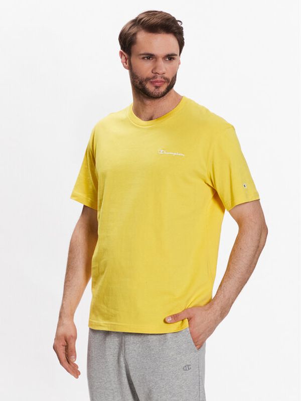 Champion Champion Тишърт 218928 Жълт Regular Fit