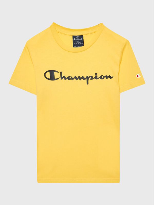 Champion Champion Тишърт 306285 Жълт Regular Fit
