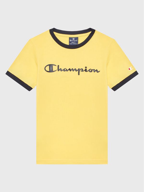Champion Champion Тишърт 306286 Жълт Regular Fit