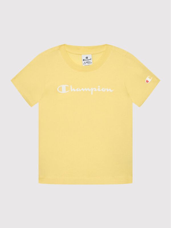 Champion Champion Тишърт 404327 Жълт Regular Fit