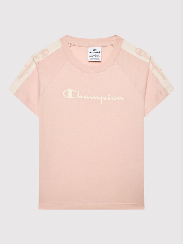 Champion Champion Тишърт 404473 Розов Regular Fit