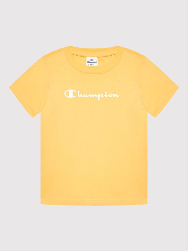 Champion Champion Тишърт 404541 Жълт Regular Fit
