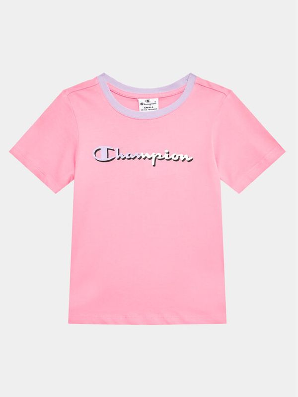 Champion Champion Тишърт 404670 Розов Regular Fit