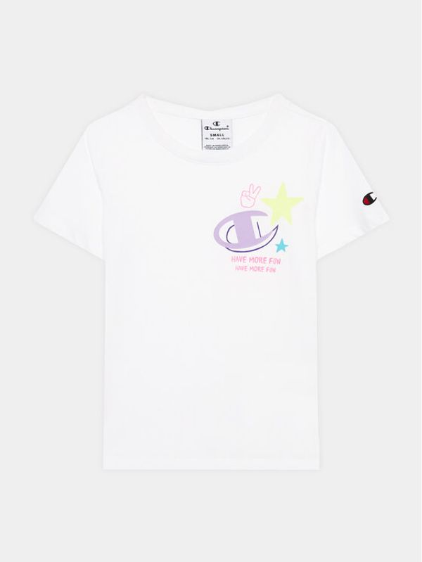 Champion Champion Тишърт 404681 Бял Regular Fit