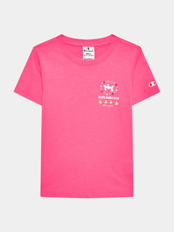 Champion Champion Тишърт 404681 Розов Regular Fit