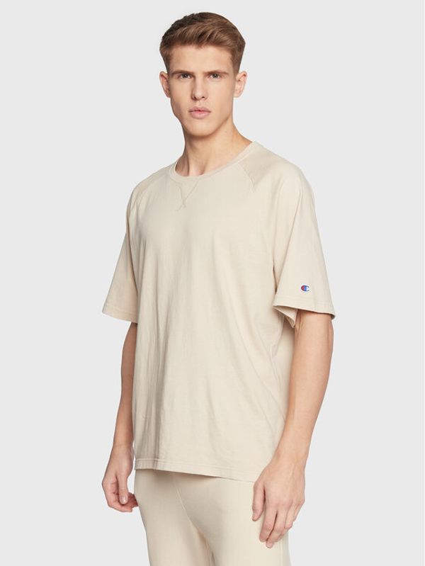 Champion Champion Тишърт Acid Wash 217983 Бежов Custom Fit