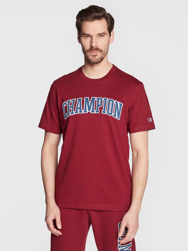 Champion Champion Тишърт Bookstore Logo 217882 Бордо Comfort Fit