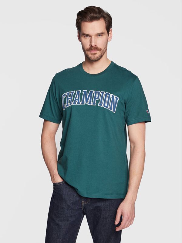 Champion Champion Тишърт Bookstore Logo 217882 Зелен Comfort Fit